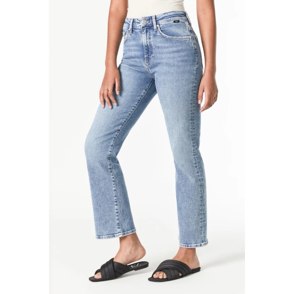 Mavi Straight Leg Jeans in Light Blue Wash